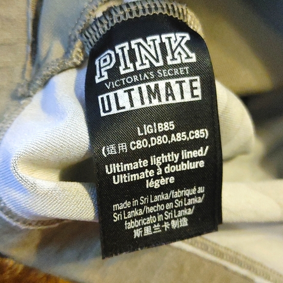 Victoria's Secret "PINK" L green camo bra - Picture 5 of 5